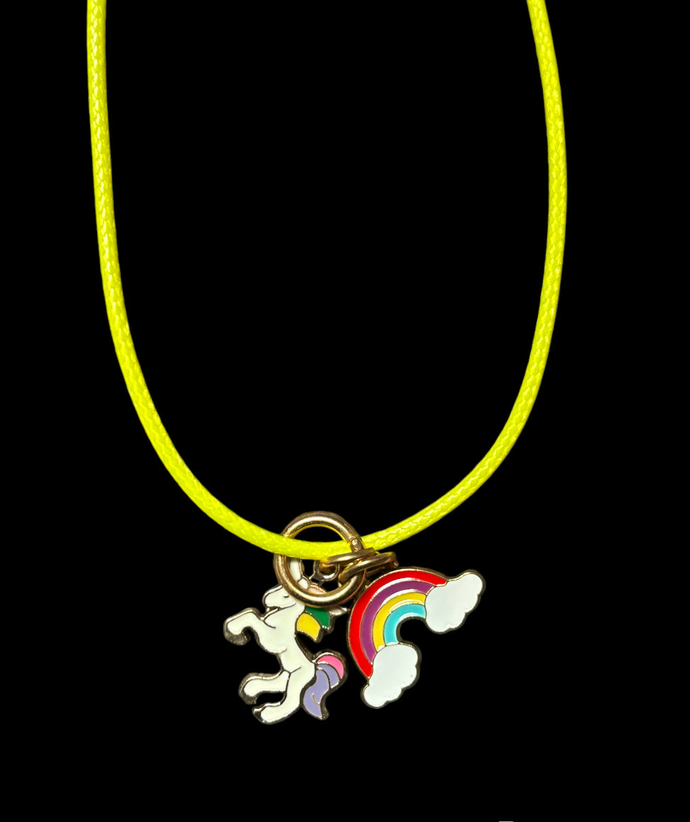Unicorn Charm necklace and bracelets (mix/match) Gift Set for Girls