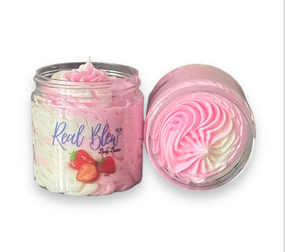 🍓🍰 Indulge in Luxury: Real Blew Cosmetics’ Strawberry Shortcake Whipped Body Butter - Your Ultimate Skin Hydration Solution!