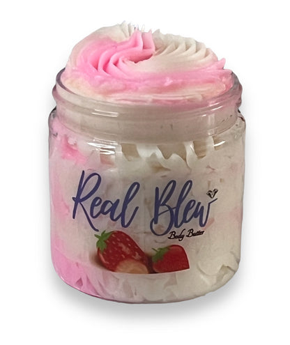 🍓🍰 Indulge in Luxury: Real Blew Cosmetics’ Strawberry Shortcake Whipped Body Butter - Your Ultimate Skin Hydration Solution!