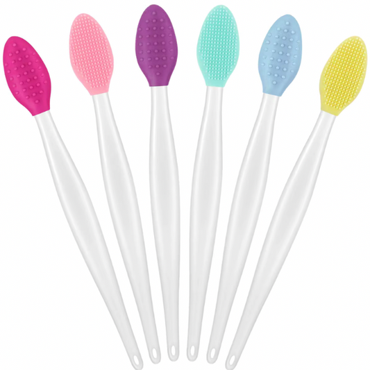 Dual-Sided Exfoliating Lip Scrub Brush – Gentle Silicone for Lips & Face