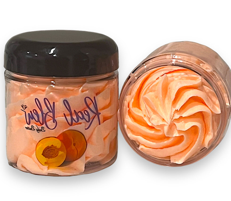 🍑💦 Dive into Juicy Hydration with Real Blew Cosmetics’ Peach-Scented Whipped Body Butter - Your Skin’s Perfect Picnic!