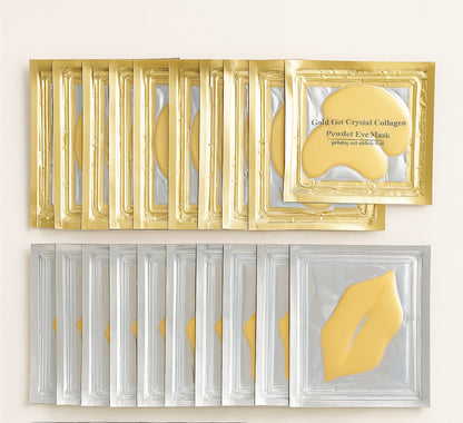 Golden Glow Ritual Kit – 10-Pack Eye & Lip Masks