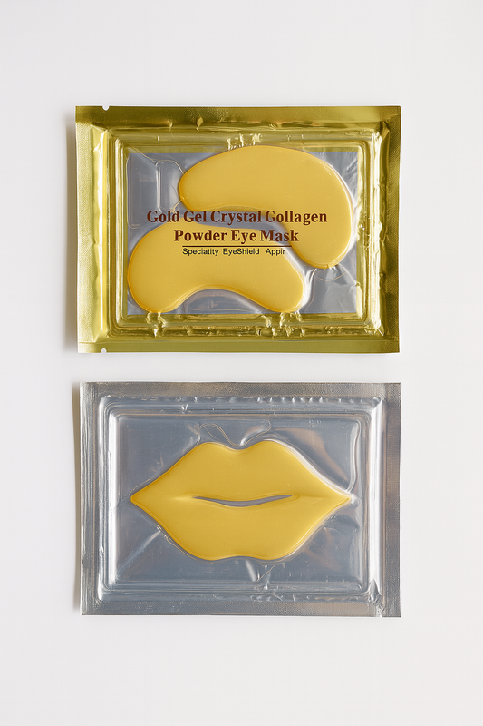 Golden Glow Ritual Kit – 10-Pack Eye & Lip Masks