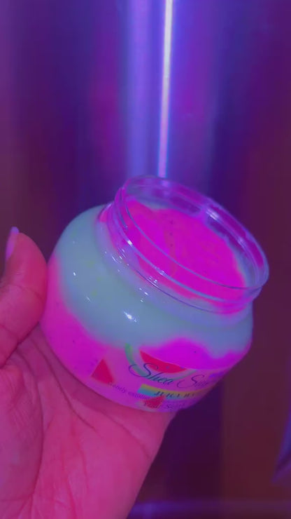 Melon-Mirage Shea Sugar Scrub | Hydrating & Exfoliating | Real Blew Cosmetics